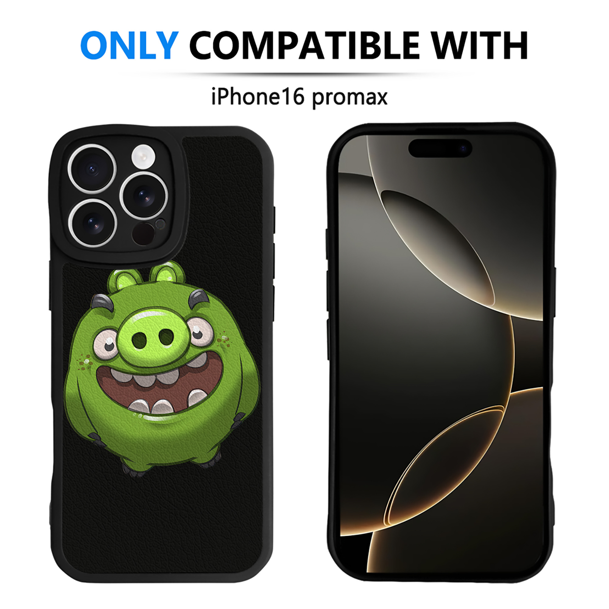 （画像用） Angry Birds アングリーバード 【iPhone 16シリーズ対応】シリコンスマホケース（レザー調） 材質：シリコン